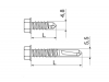Wkręt samowiercący SMD5,5x32 804044 /100szt./